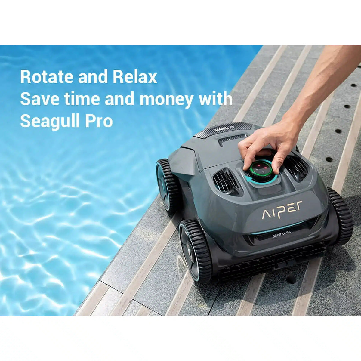 Fast Charging Version Aiper Seagull Pro Robotic Pool Vacuum Cleaner
