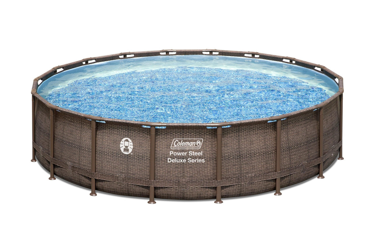 Coleman Power Steel 18’ x 48” Round Above Ground Pool Set