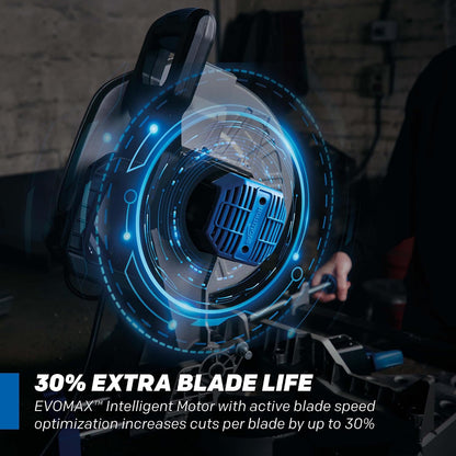 Evolution S14MCS 14" Mitering Chop Saw | Cold Cut Steel Saw | EVOMAX Intelligent Motor & Blade | 3500+ Blade Life | Burr-Free Finish | Shadow Guide | +/-46° Miter | Soft Start | Reinforced Base