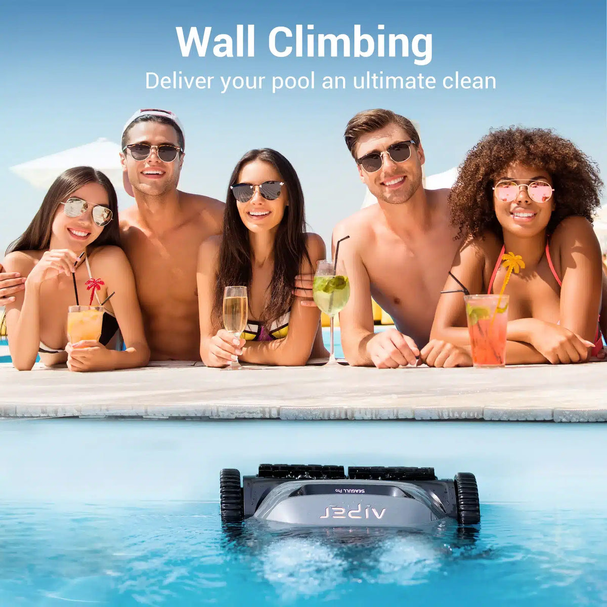 Fast Charging Version Aiper Seagull Pro Robotic Pool Vacuum Cleaner