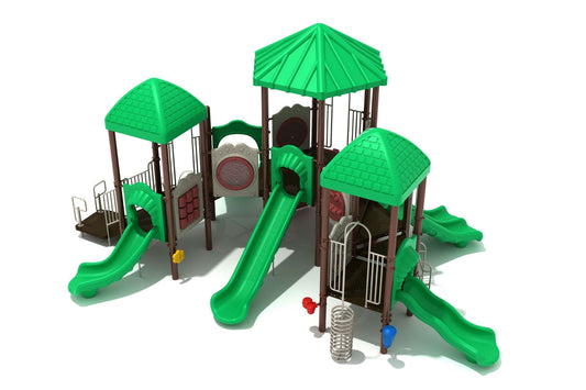 Evergreen Gardens Playground, 6 Slides, Ages 2-12, ADA Components
