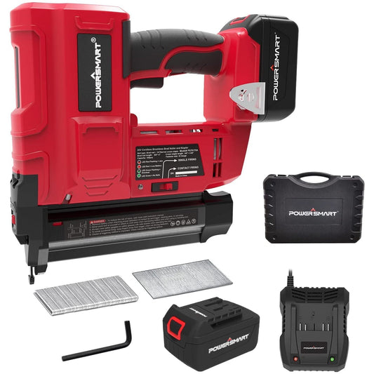 KIMO 20V Cordless 18-Gauge Brad Nailer and Stapler, 4.0Ah