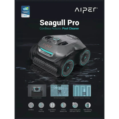Fast Charging Version Aiper Seagull Pro Robotic Pool Vacuum Cleaner