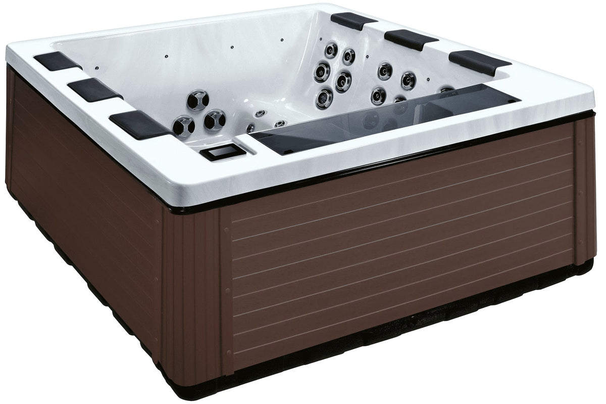 Luxuria Spas Artisan 6-Person 57-Jet 3-Pump Acrylic Lounger Hot Tub